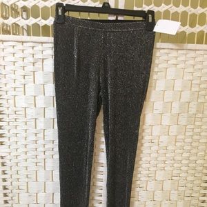 BLACK METALLIC LEGGING